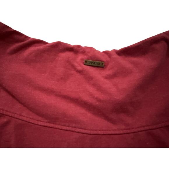 Prana Maroon A line lightweight skirt sz S stretchy fit and flare casual - Picture 4 of 7